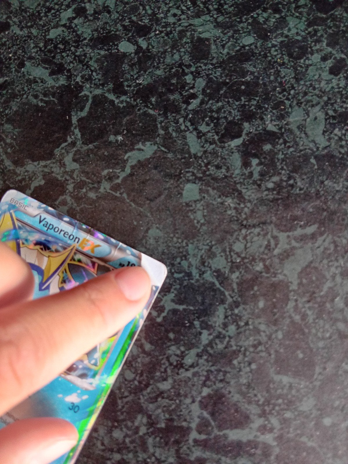 Pokémon Vaporeon EX kaart - Licht beschadigd, Ophalen, Gebruikt, Losse kaart, Foil