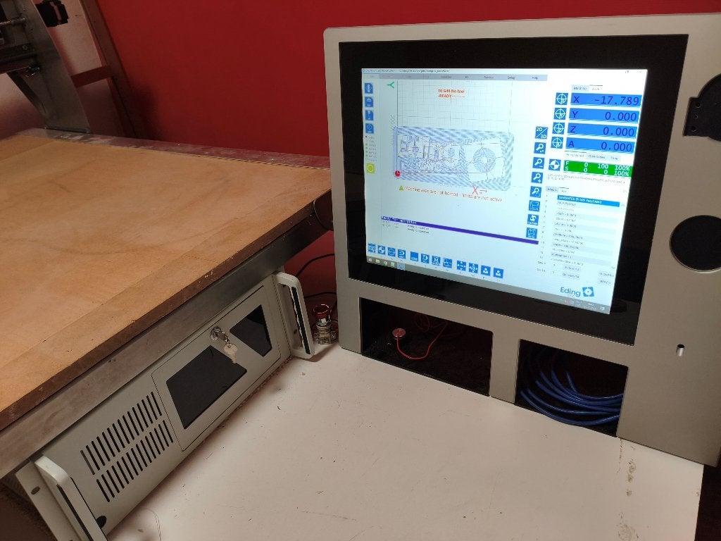 Zoltar Igus CNC Portaal Frees uit RVS incl. touchcomputer, Ophalen, Zo goed als nieuw, Elektrisch, Tuinfrees