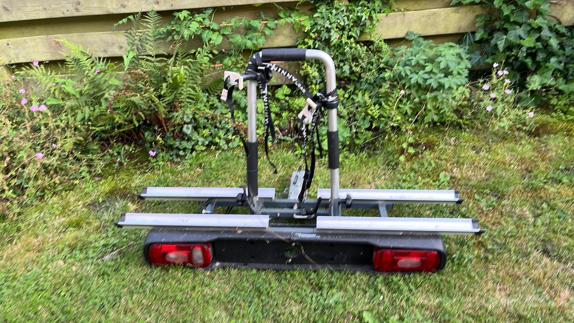 Fietsendrager (dubbele) Twinny load voor trekhaak, Auto diversen, Fietsendragers, Ophalen, 2 fietsen, Gebruikt, Trekhaakdrager