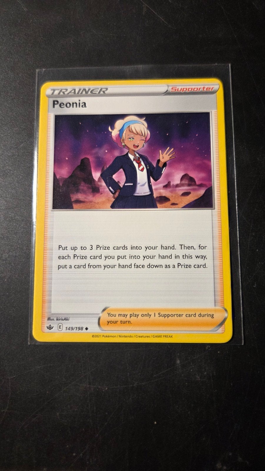 Peonia 149/198 - Chilling Reign Pokémon Kaart, Verzenden, Zo goed als nieuw, Losse kaart