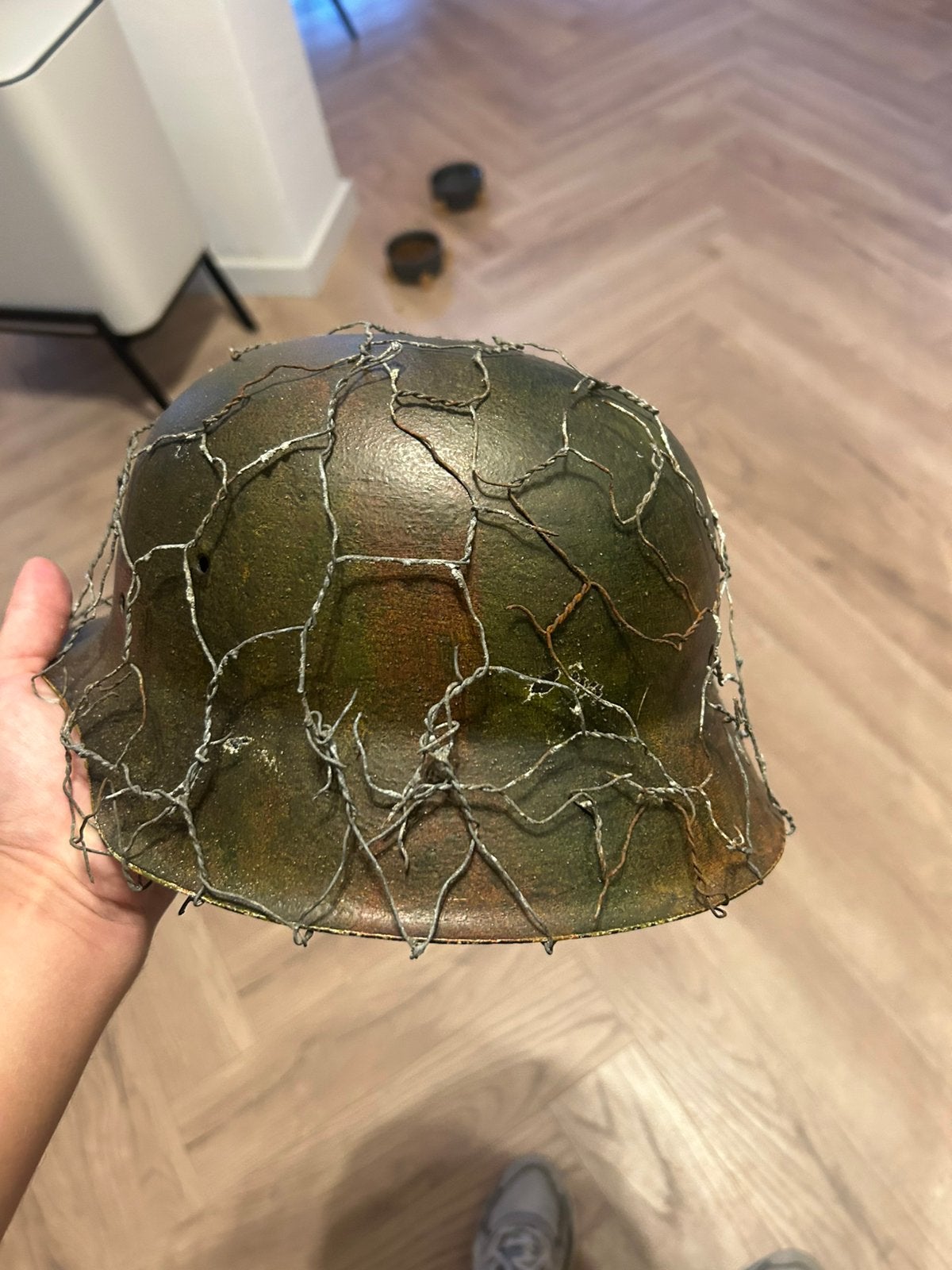 Duitse helm ww2, Ophalen of Verzenden, Duitsland, Helm of Baret