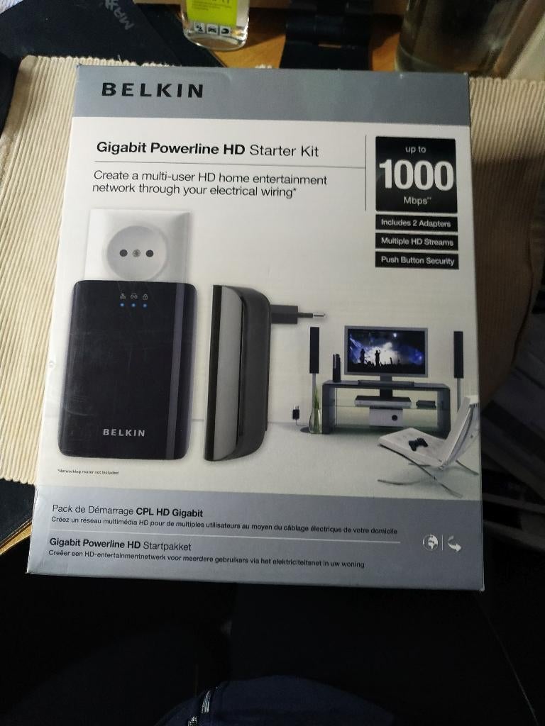 BELKIN Gigabit Powerline HD Starter Kit, Ophalen of Verzenden, Nieuw, Devolo