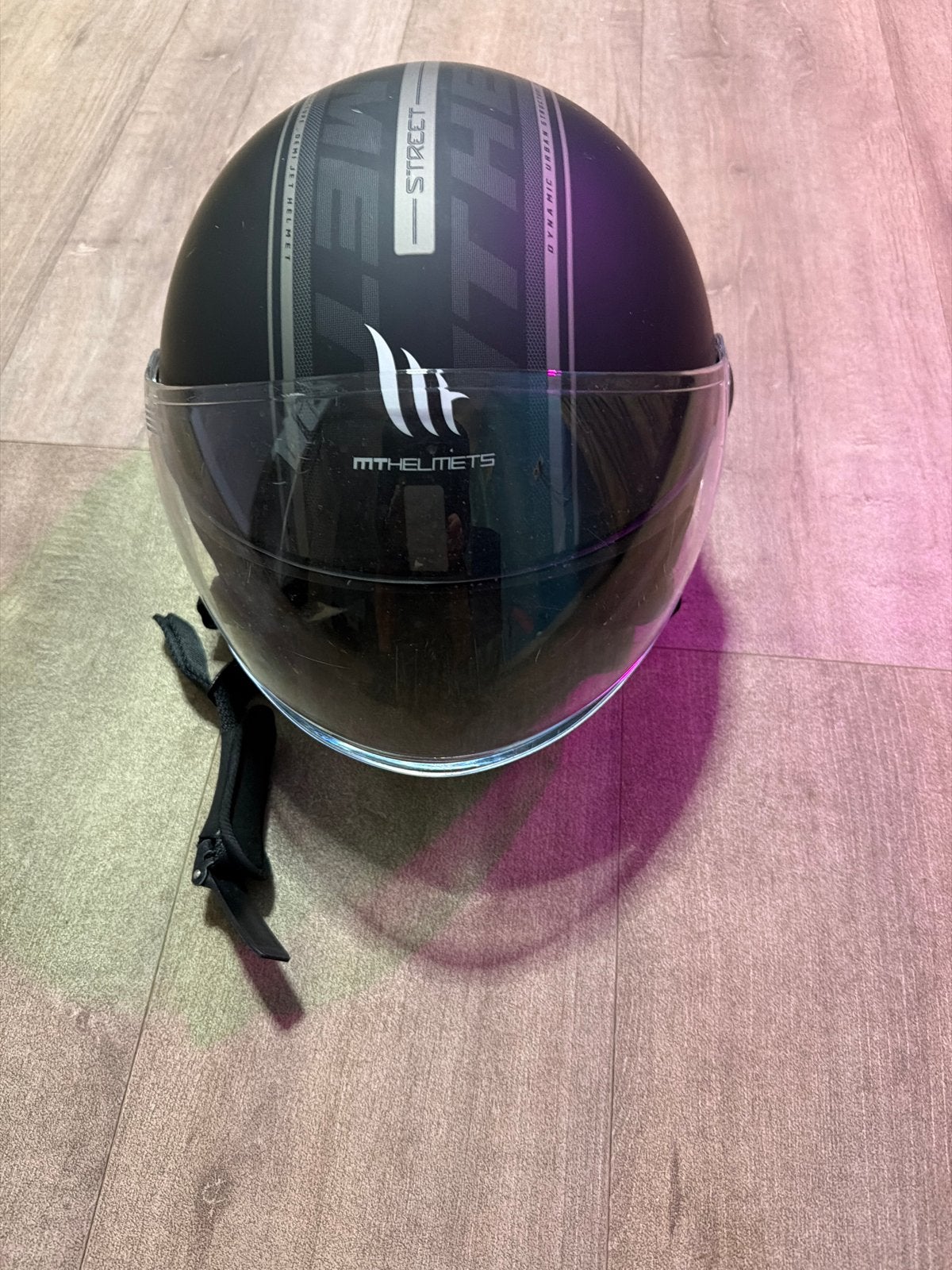MT Helmets Jethelm - Zwart, Maat  l, Motoren, Overige merken, M, Heren, Jethelm