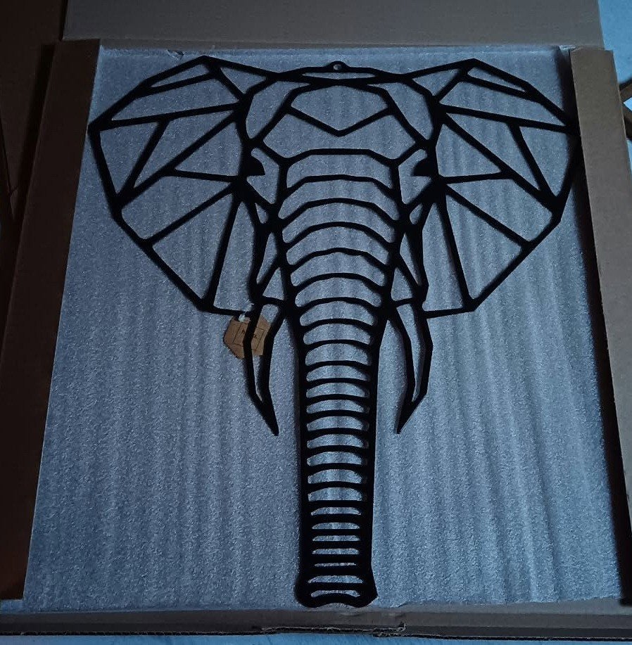 Zwarte Metalen Dieren voor aan de muur (60x60cm & 90x90cm), Metaal, Zwart, 60 cm, Ophalen of Verzenden