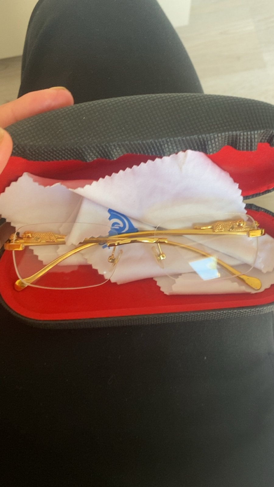 Cartier bril panter goud, Overige merken, Overige kleuren, Ophalen of Verzenden, Zo goed als nieuw