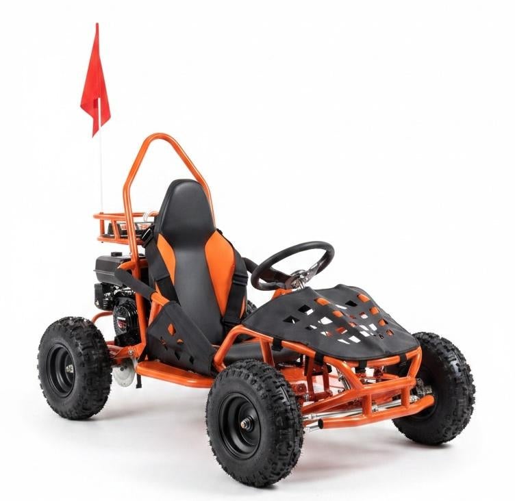 Kinder Go-Kart 49cc – Direct Rijden of Zelf Monteren, Sport en Fitness, Karting, Ophalen, Nieuw, Kart