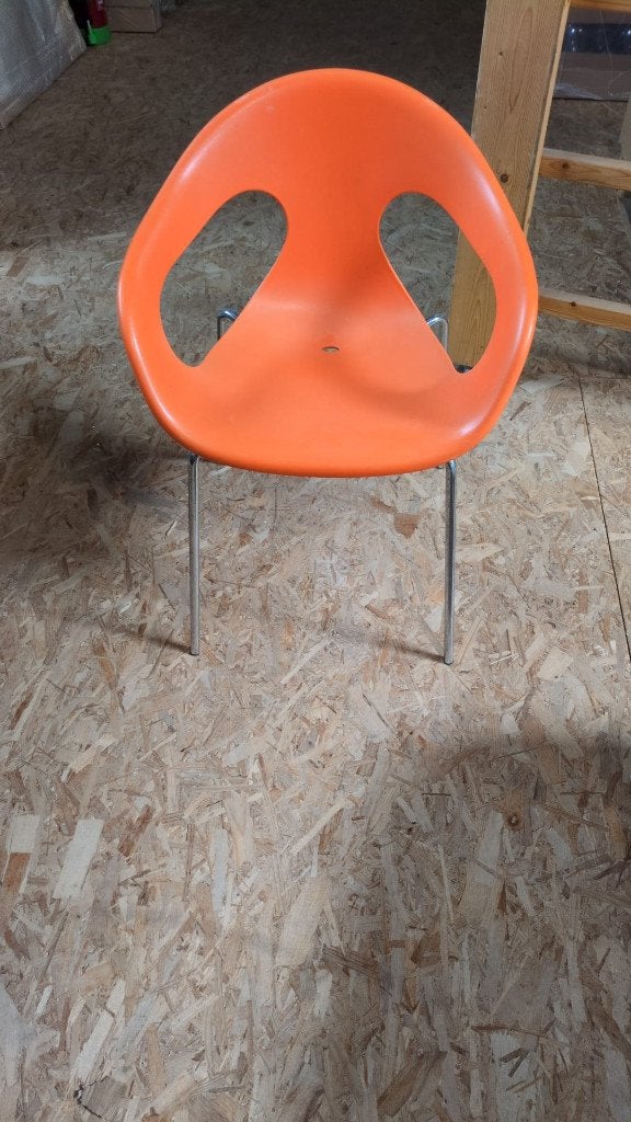 Arrmet Sunny Design Stoel Kantinestoel Oranje 8 stuks, Ophalen, Overige kleuren, Modern, Vijf, Zes of meer stoelen