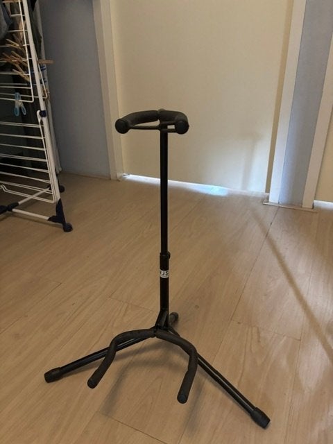 Gitaar standaard, Muziek en Instrumenten, Standaards, Ophalen, Zo goed als nieuw, Instrumentstandaard, Gitaar