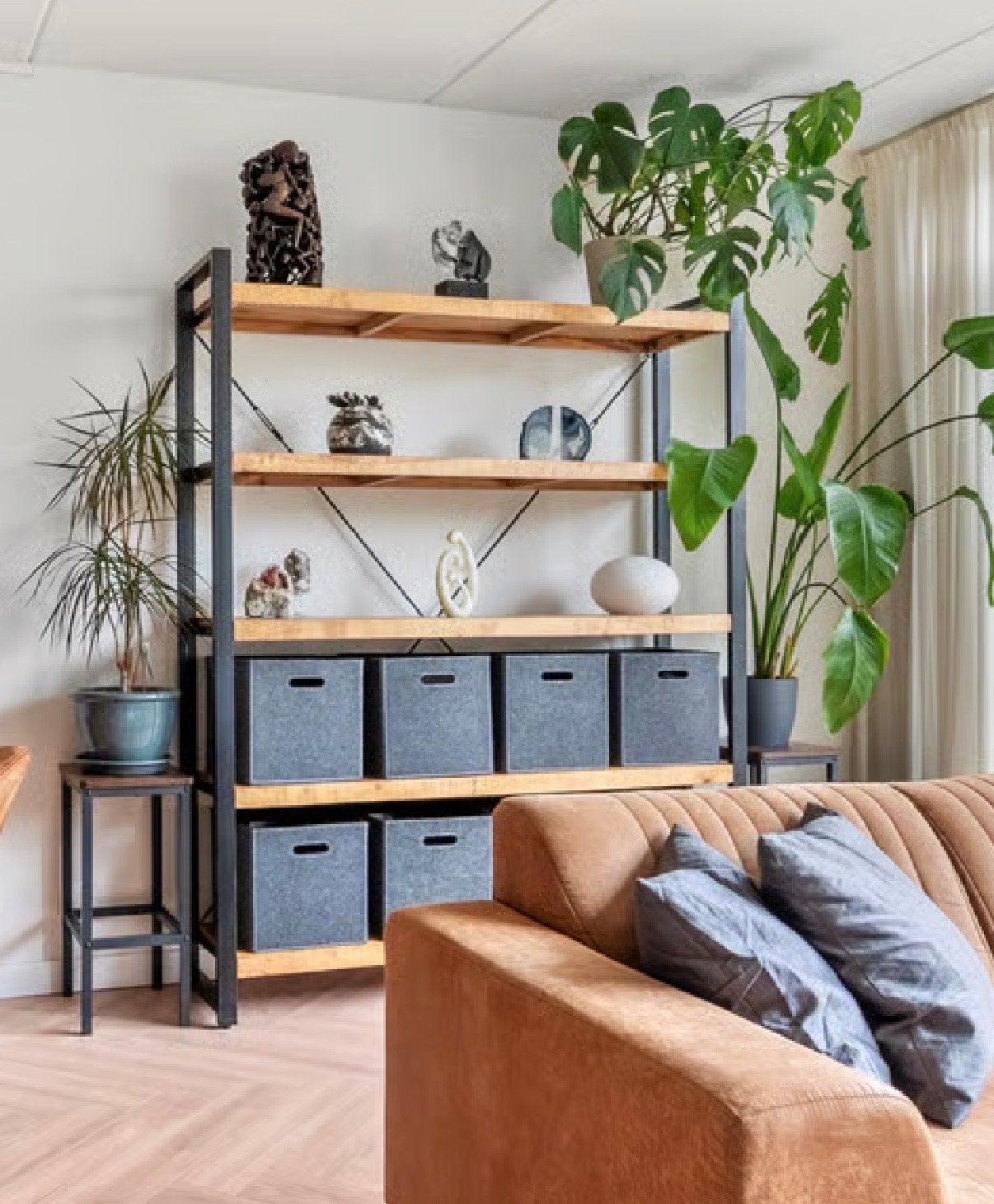 Mango-houten boekenkast, Ophalen, Gebruikt