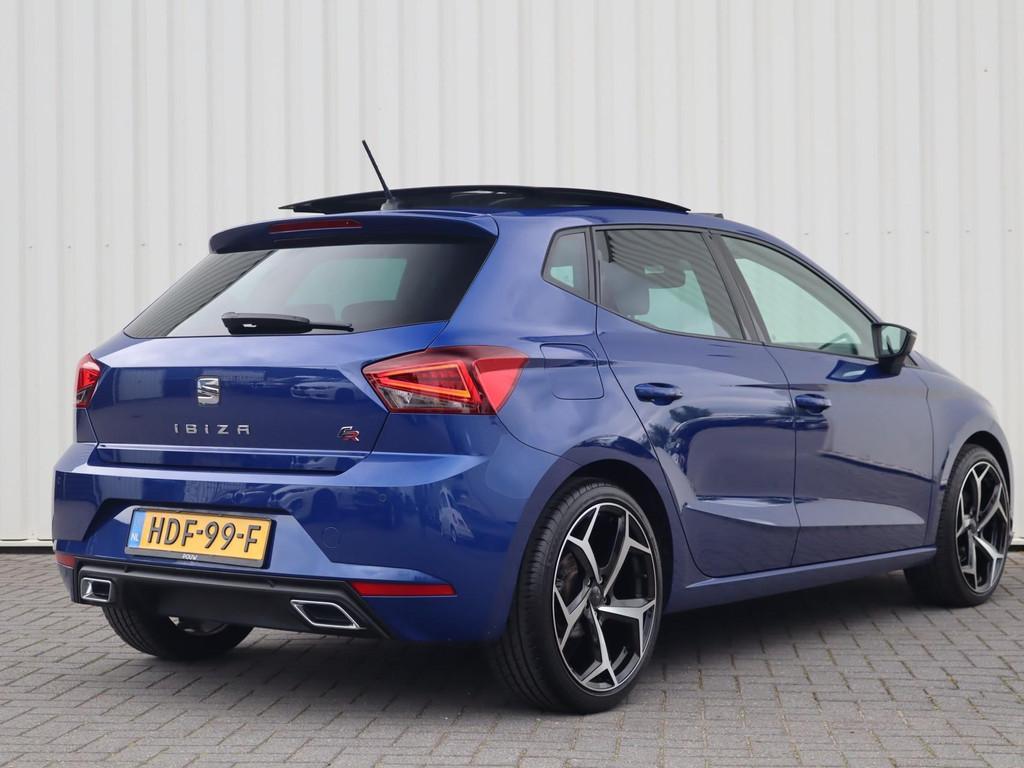 SEAT Ibiza 1.0 TSI 115pk FR Business Intense | Panoramadak |, Voorwielaandrijving, 12 maanden, Stof, Blauw