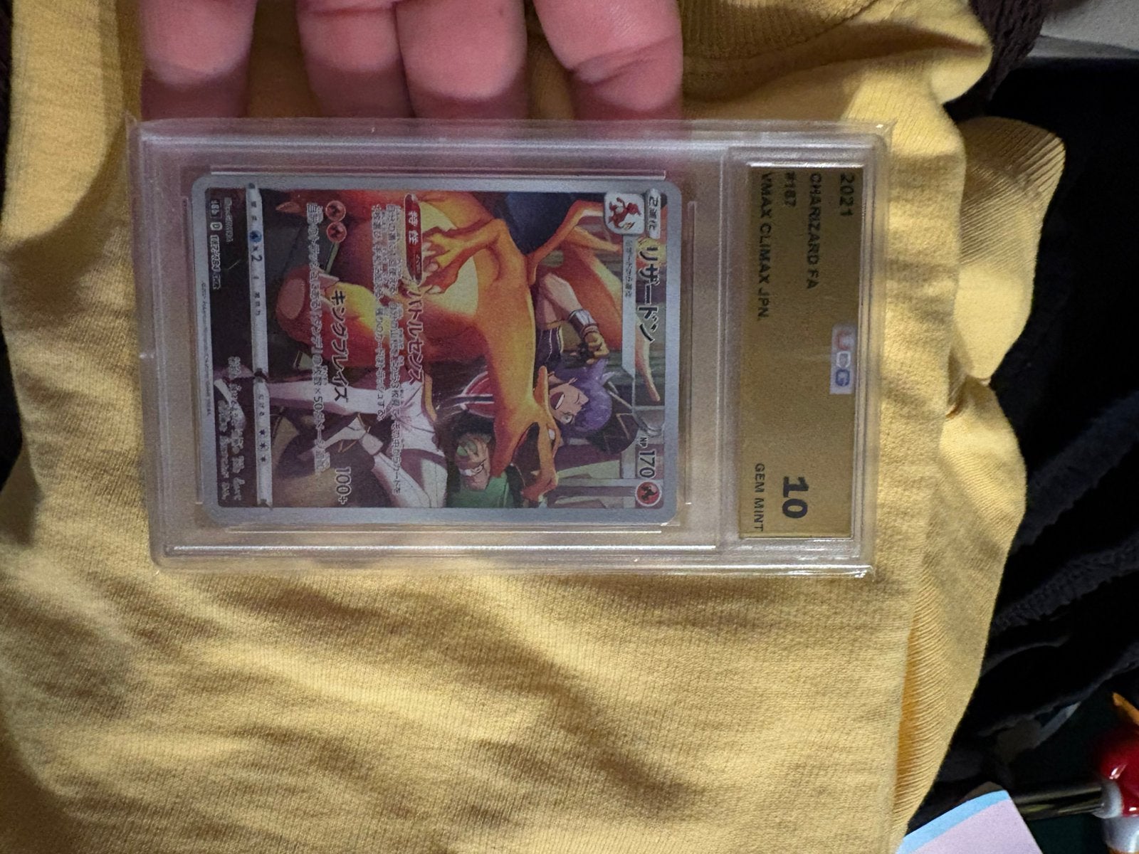 Charizard full art grade 10, Ophalen of Verzenden, Zo goed als nieuw, Meerdere kaarten, Foil