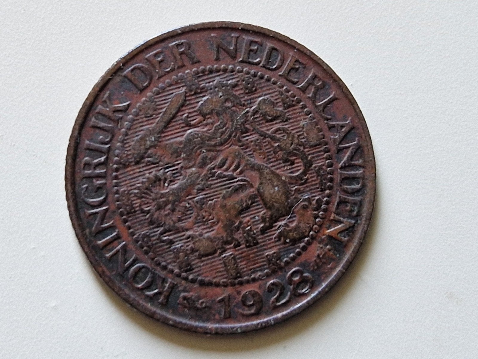 1 cent Nederland 1928, Verzenden, Koningin Wilhelmina, 1 cent, Losse munt