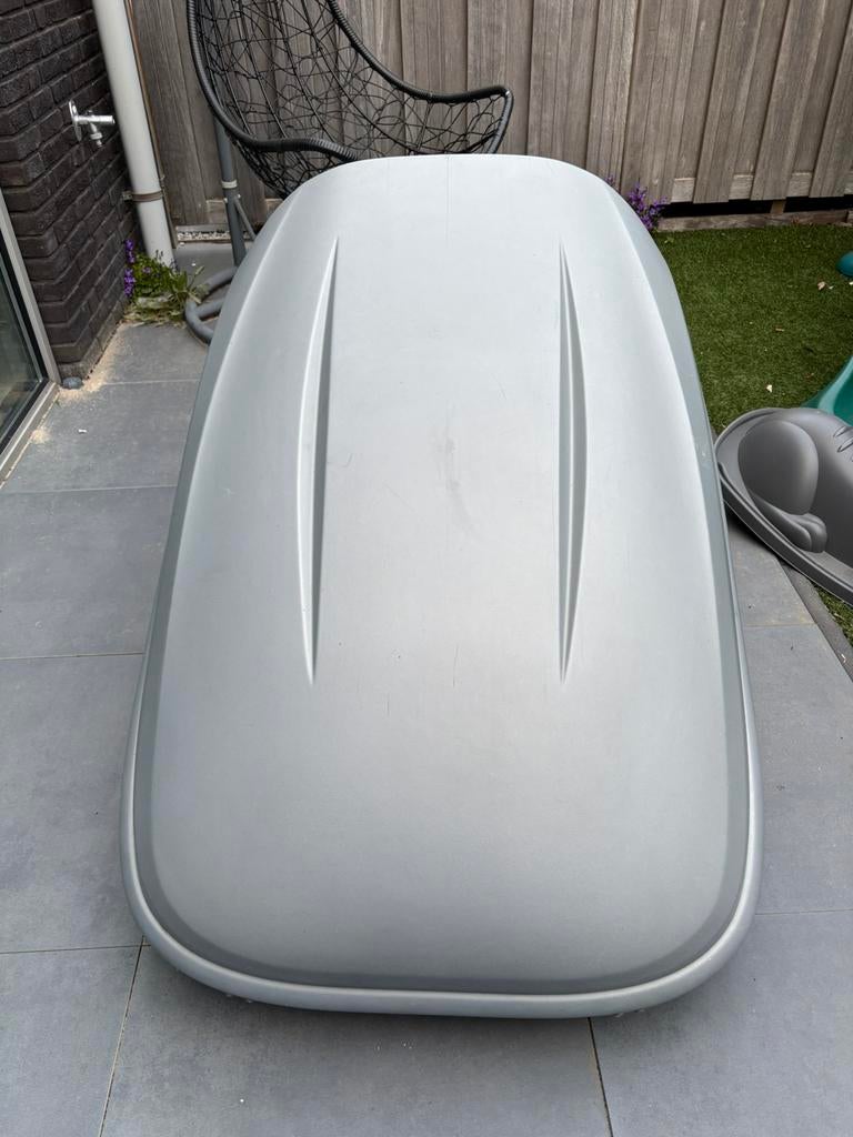 Dakkoffer 420 liter – compleet met bevestigingsmateriaal, Auto diversen, Dakkoffers, Ophalen, Zo goed als nieuw