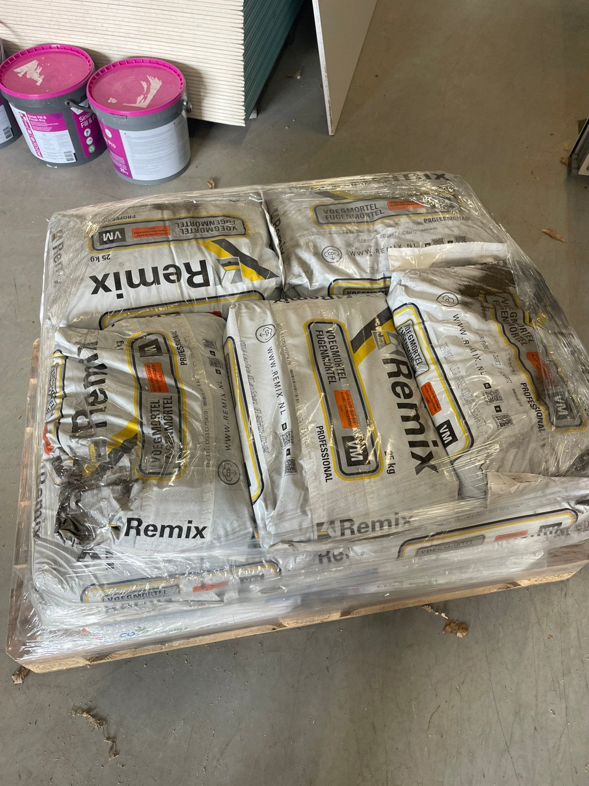 Voegmortel kant en klaar ( pallet voordeel ), Tuin en Terras, Ophalen, Minder dan 3 meter, Zo goed als nieuw, H