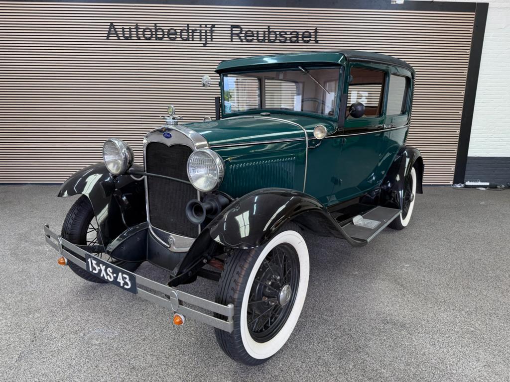 Ford Model A 1930 Groen in topstaat Oldtimer, Auto's, Particulier, Achterwielaandrijving, Stof, 15 km/l