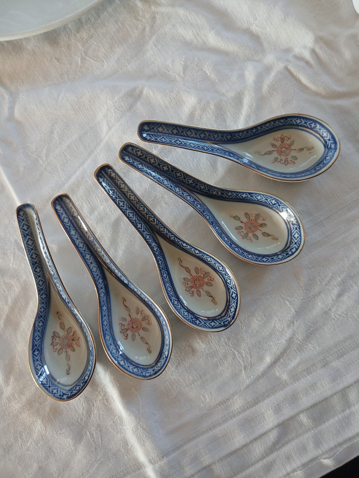 chinese vintage soeplepel rijstkorrels motieven, Ophalen