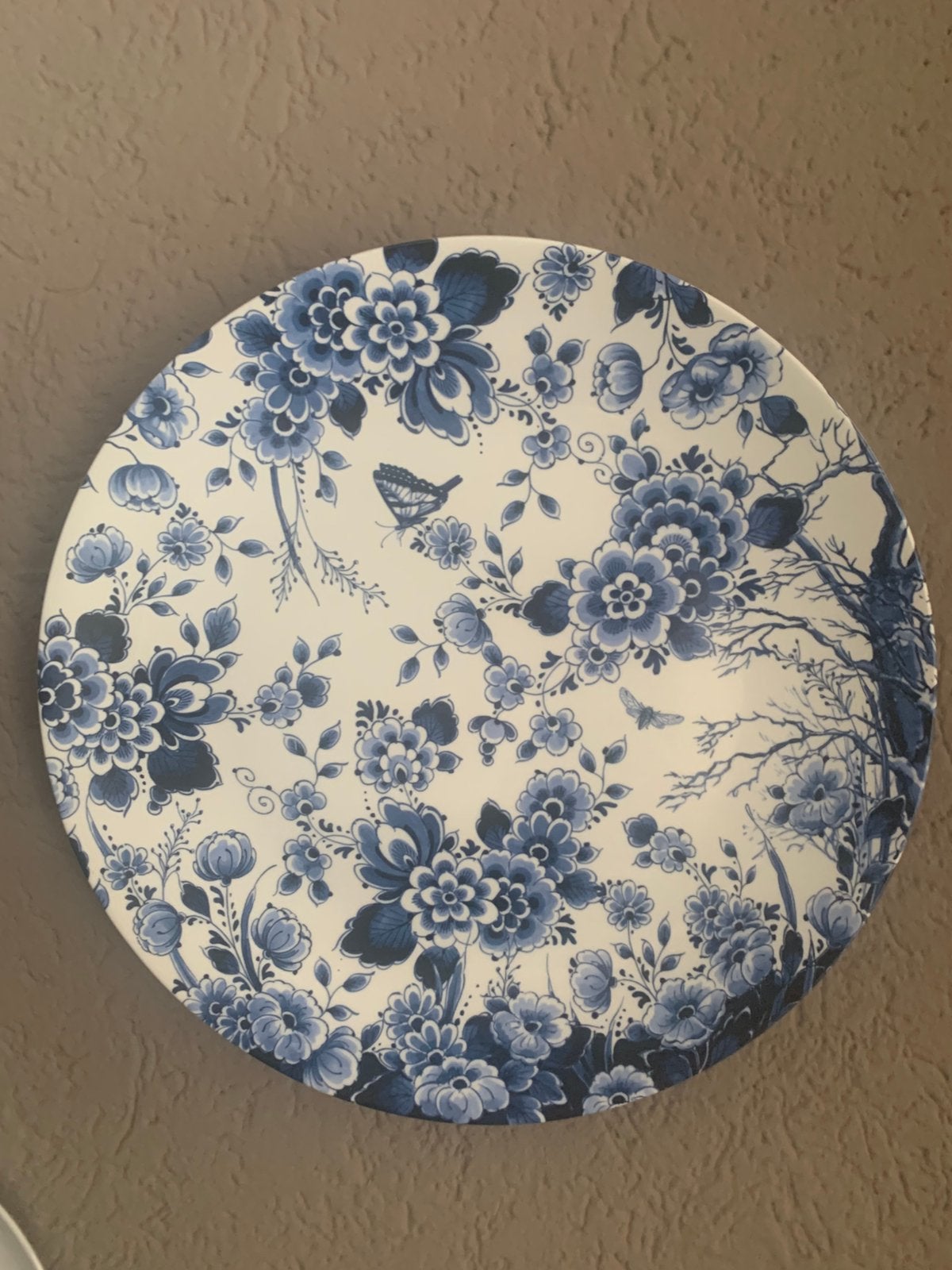 Heinen Delfst Blauw wandbord, Ophalen of Verzenden