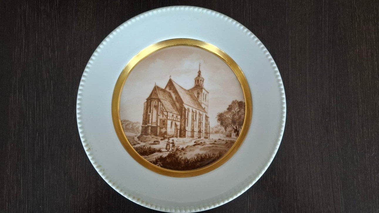 Decoratieve wandbord Förstberg Nordhorn Hervormde Kerk, Ophalen