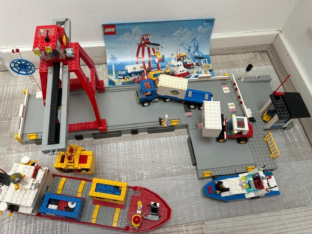 Lego city 6542 haven met boten vrachtwagen heftruck compleet, Verzenden, Lego, Compleet, Complete set