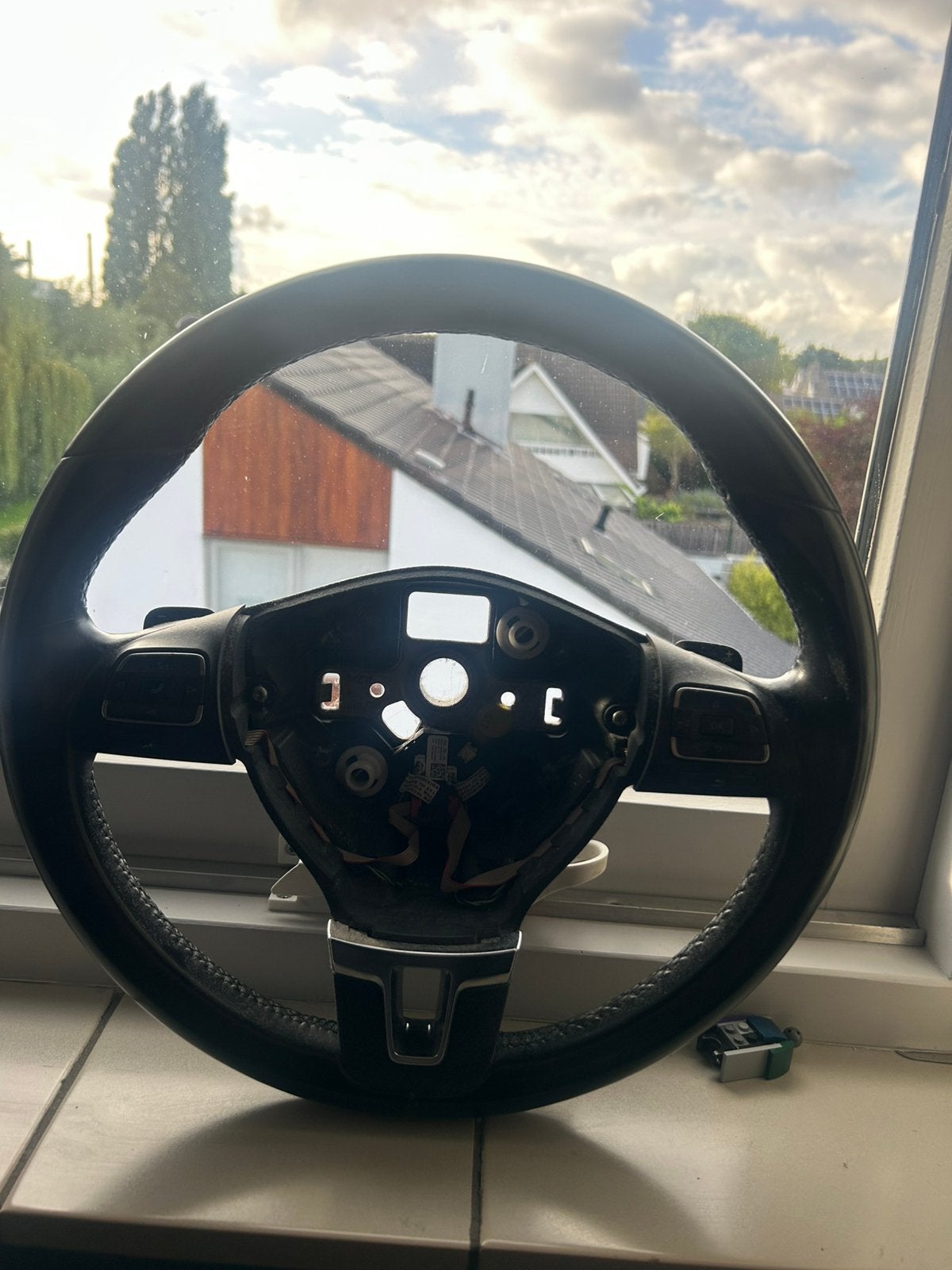Volkswagen multifunctioneel stuurwiel met flippers, Ophalen of Verzenden, Gebruikt, Volkswagen