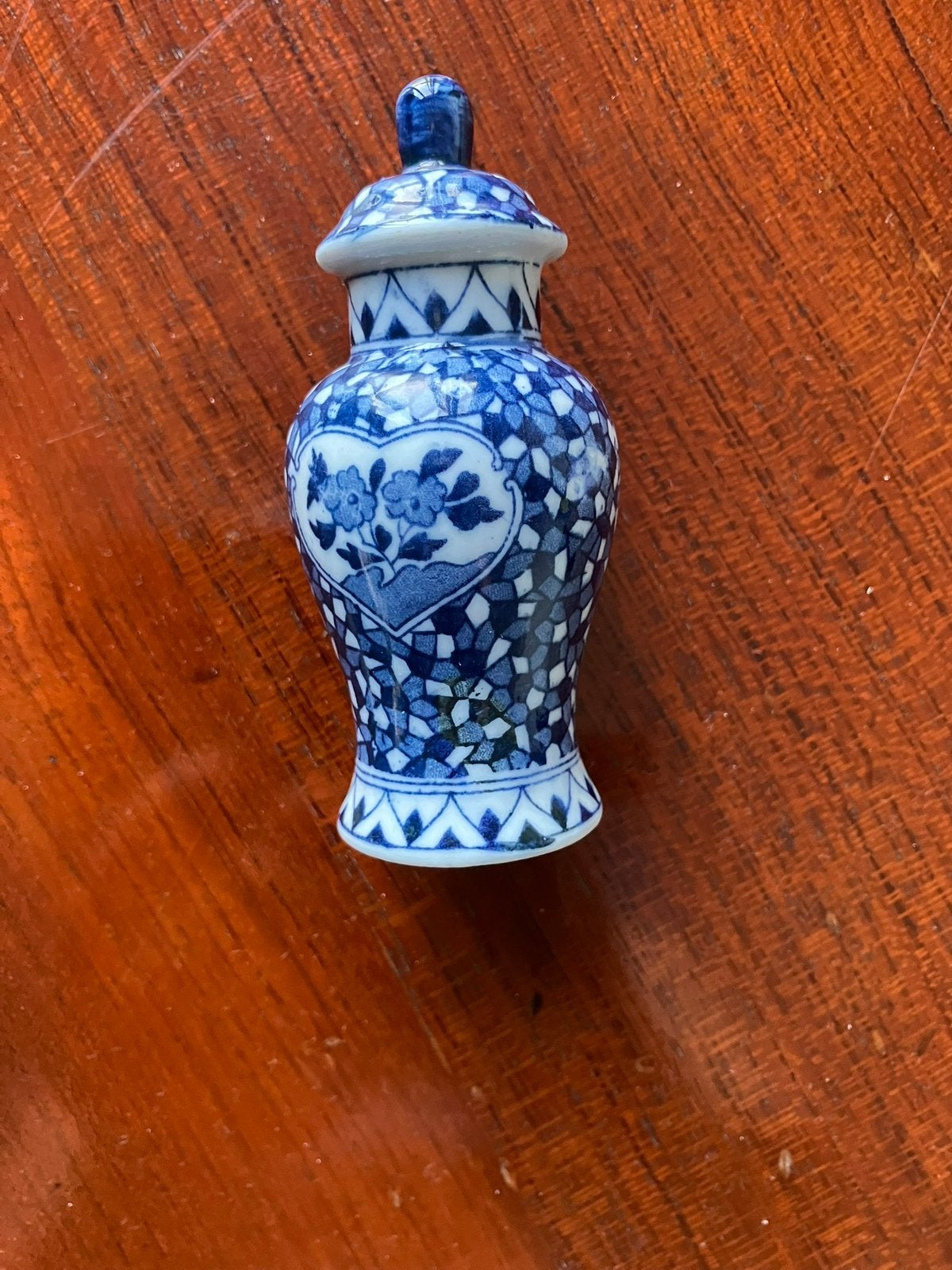 Grote knop deksel Delfts blauwe vaas, Antiek en Kunst, Ophalen of Verzenden