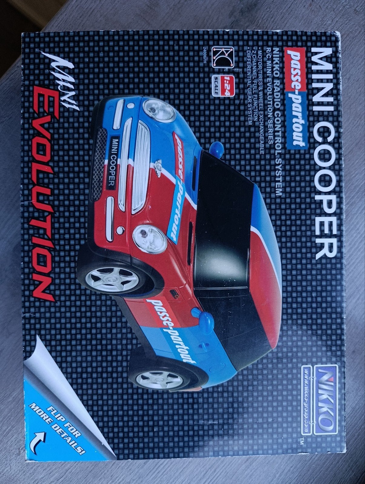 Nikko RC Mini Cooper Passe-Partout - Zo goed als nieuw, Elektro, Ophalen of Verzenden, Zo goed als nieuw, Auto onroad