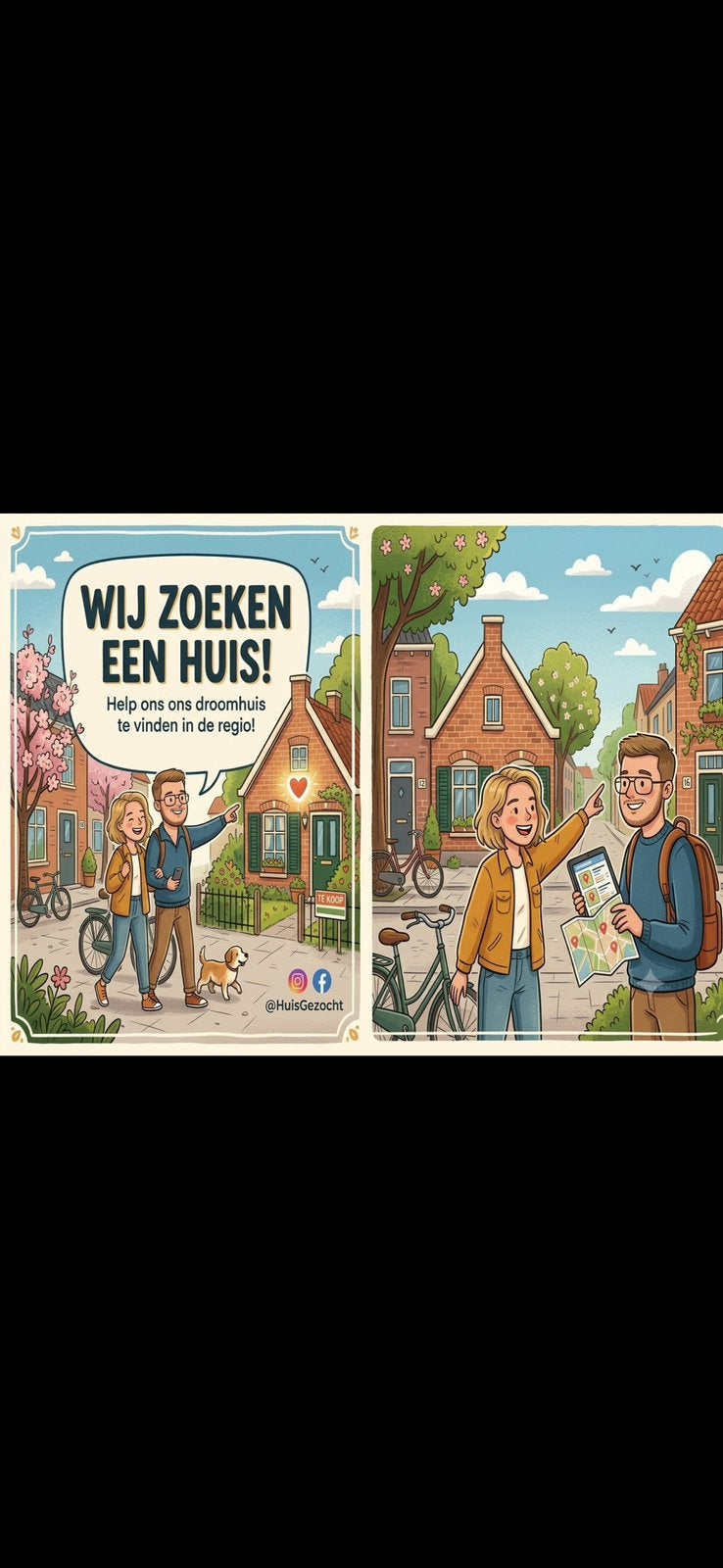Gezocht: huur- of koopwoning in Brabant en omstreken, Ophalen of Verzenden