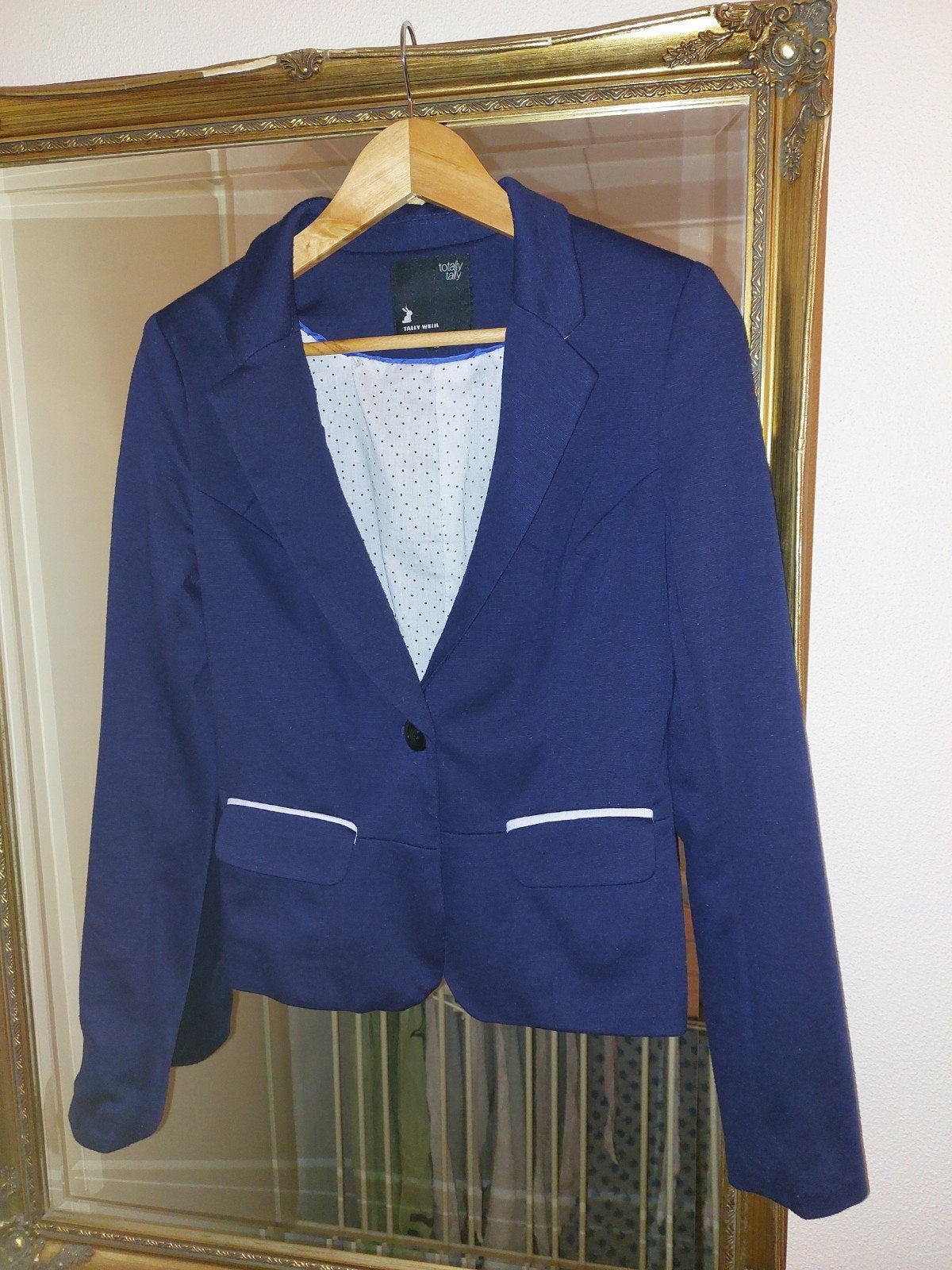 Dames colbertje maat 38, Kleding | Dames, Jasjes, Kostuums en Pakken, Maat 38/40 (M), Blauw, Ophalen of Verzenden, Zo goed als nieuw