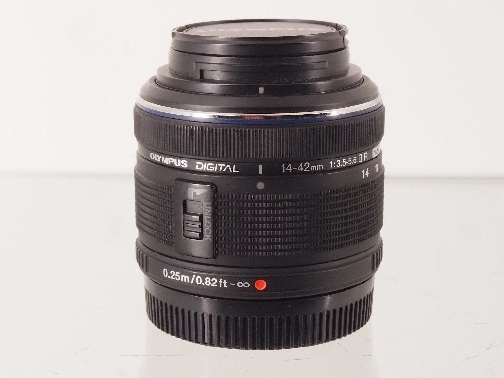 OM-System Olympus 14-42mm II R MSC mft zwart, Micro Four Thirds, Ophalen of Verzenden, Zo goed als nieuw, Standaardlens
