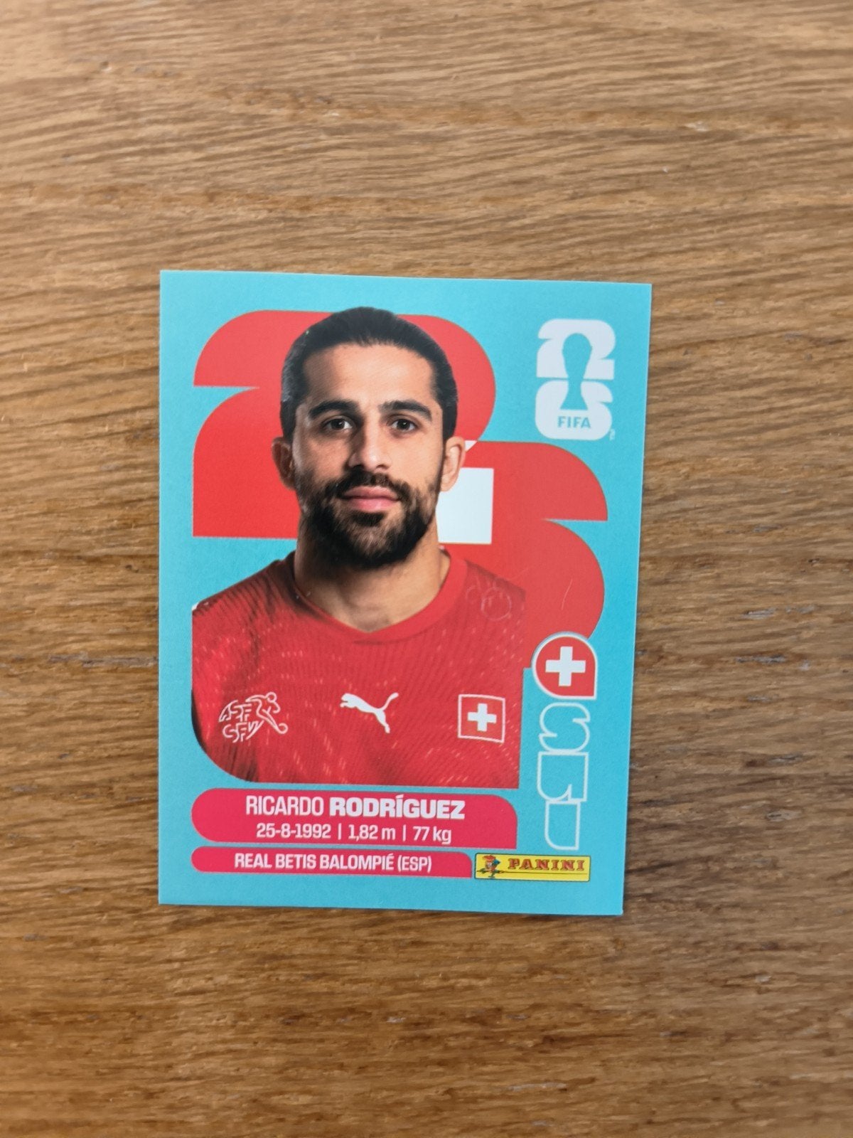Panini FIFA 2026 Ricardo Rodríguez sticker, Verzamelen, Ophalen of Verzenden, Zo goed als nieuw, Buitenlandse clubs, Spelerskaart