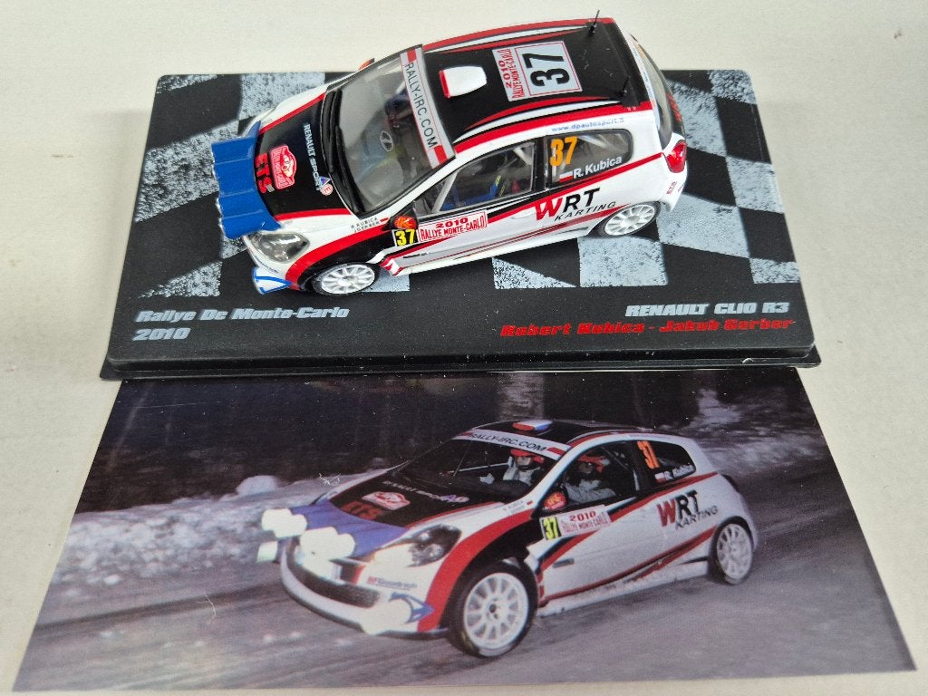 Renault Clio R3 - Rallye de Monte Carlo 2010 - Robert Kubika, Ophalen of Verzenden, Nieuw, Auto, Overige merken