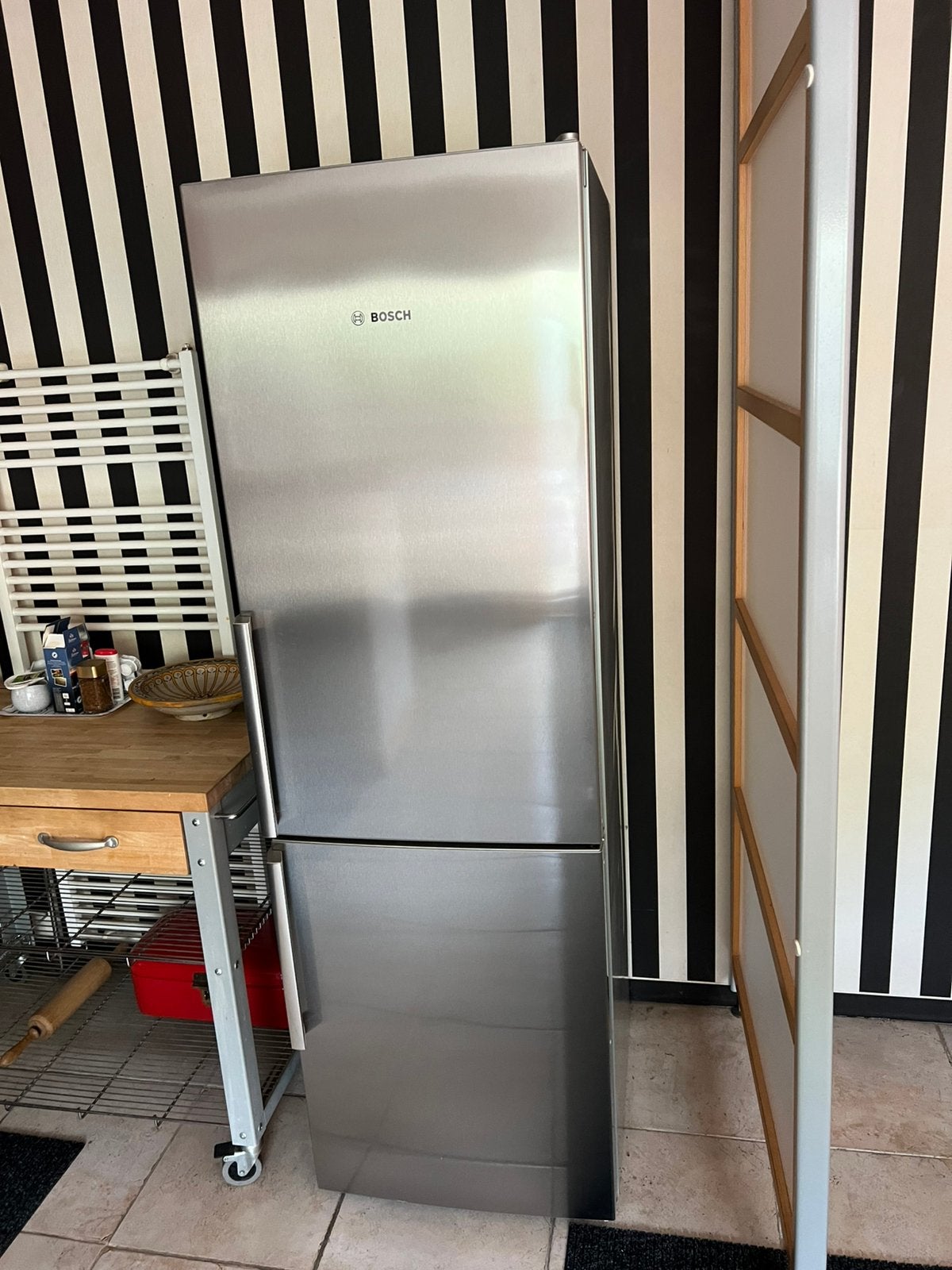 Koelvries combinatie Bosch - koelkast, Ophalen, Gebruikt, 200 liter of meer, Met aparte vriezer