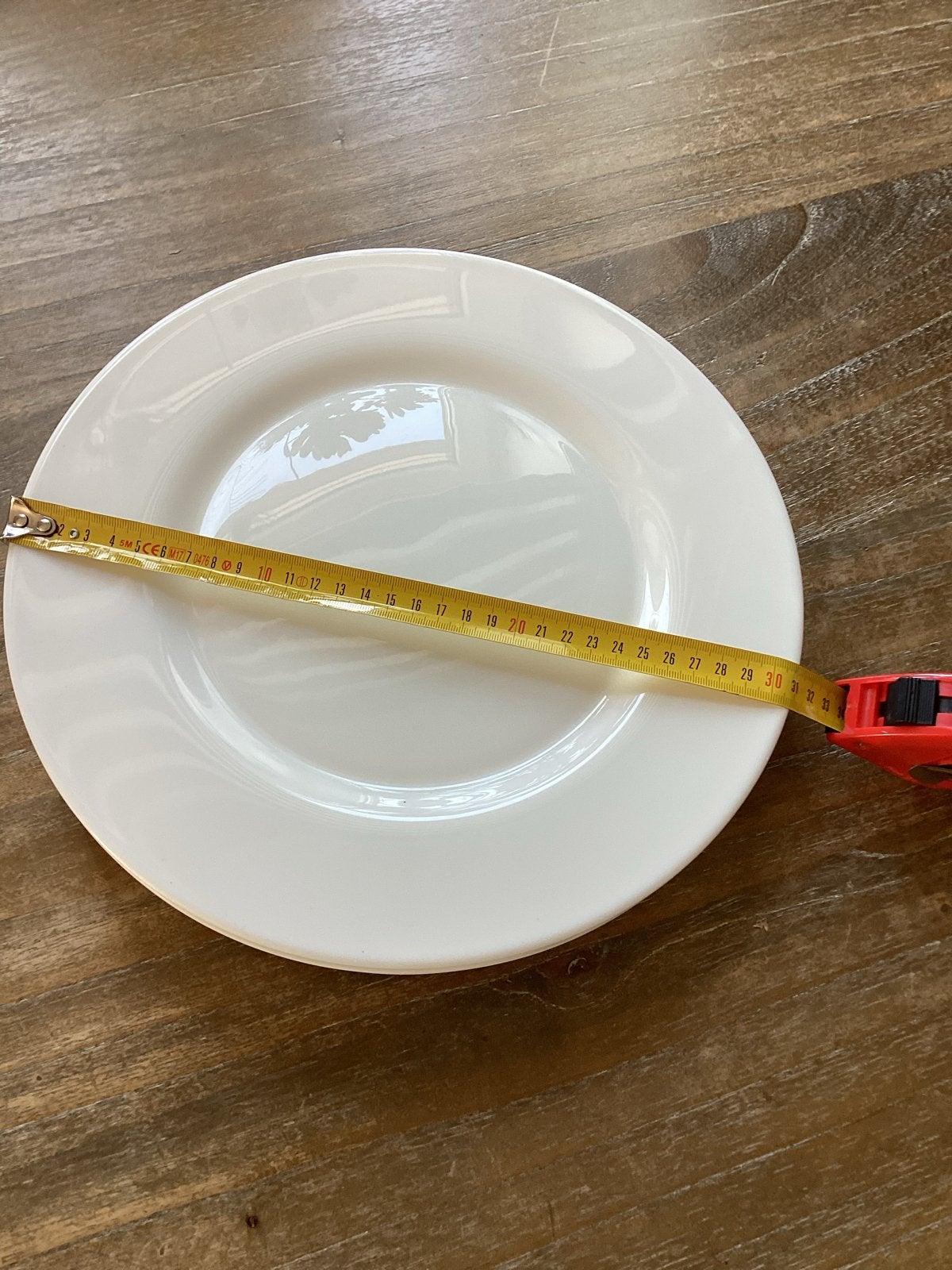 6 Nieuwe Grote Witte Platte Borden - 31 cm diameter, Huis en Inrichting, Keuken | Servies, Overige merken, Keramiek, Nieuw, Ophalen of Verzenden