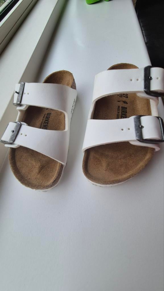 Witte Birkenstock maat 27 - Zo goed als nieuw, Schoentjes, Jongetje of Meisje, Ophalen of Verzenden, Zo goed als nieuw