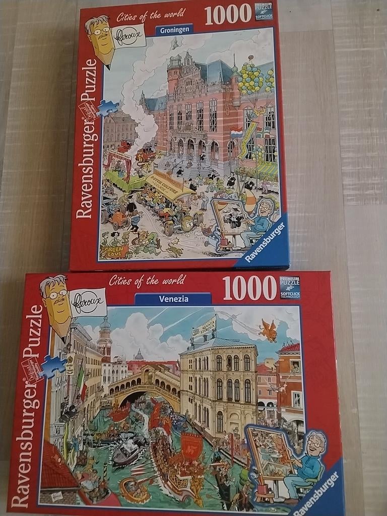 Ravensburger Cities of the World legpuzzels 1000st, Ophalen, 500 t/m 1500 stukjes, Zo goed als nieuw, Legpuzzel
