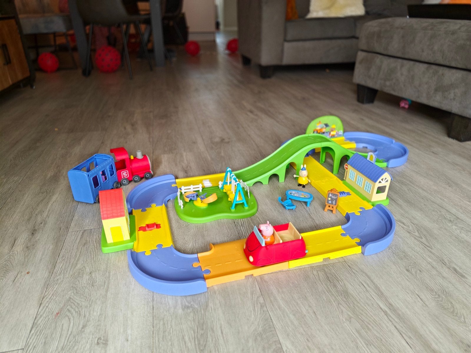 Peppa Pig Speelset met Trein en Auto, Kinderen en Baby's, Ophalen, Gebruikt, Jongen of Meisje
