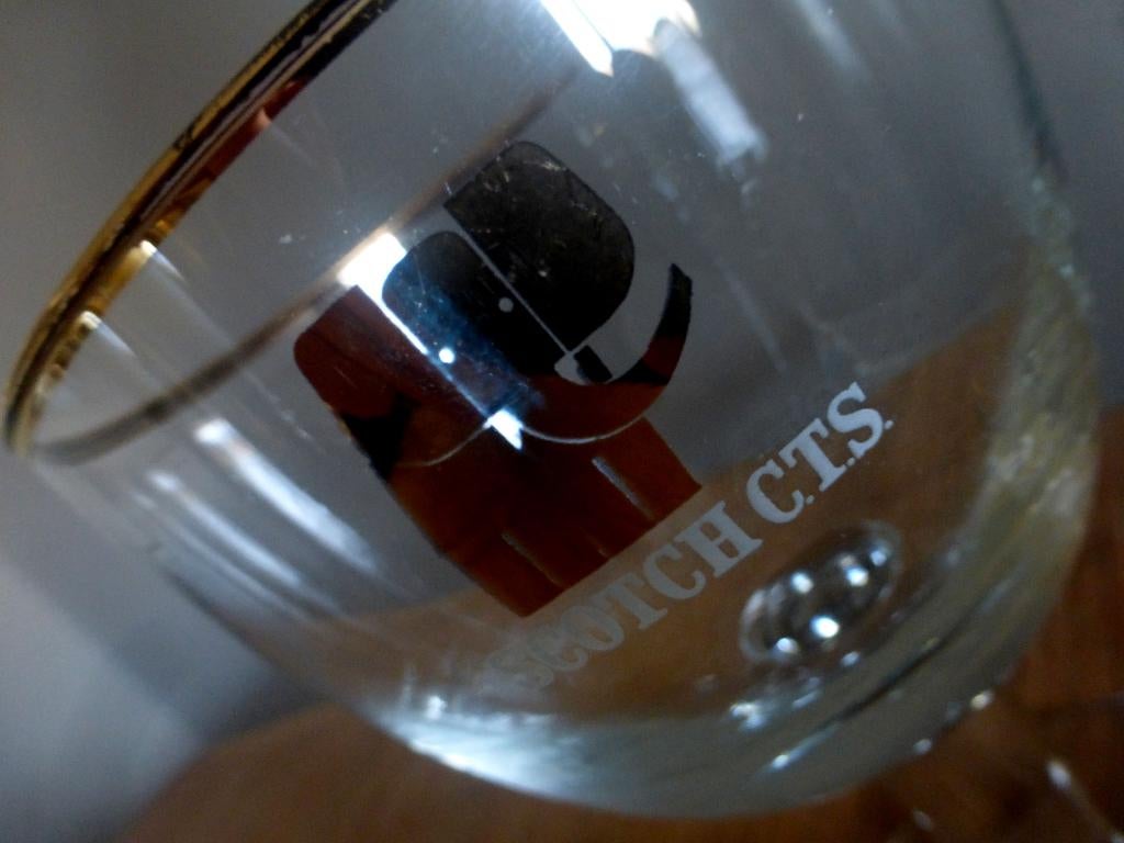2 Scotch C.T.S. bierglazen, Ophalen of Verzenden, Zo goed als nieuw, Glas of Glazen, Overige merken