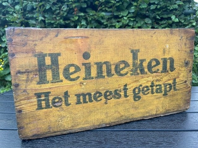 heineken houten bierkrat, Ophalen, Gebruikt