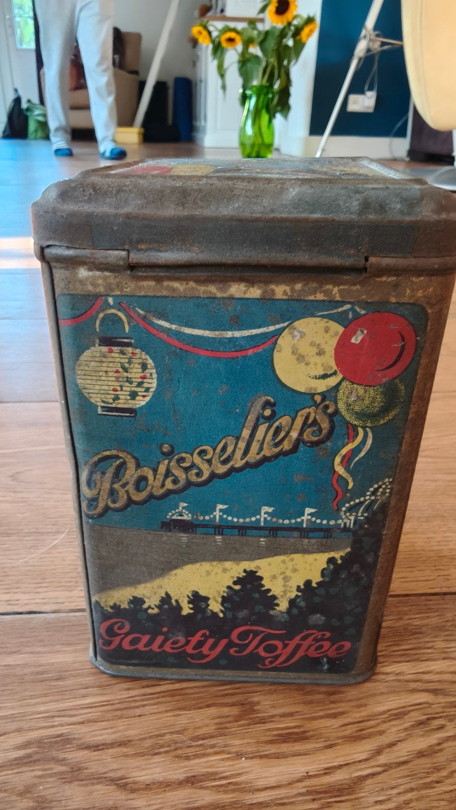 Vintage Boisselier's Gaiety Toffee Blik - Antiek, Ophalen of Verzenden