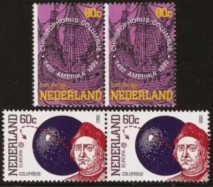 Nederland NVPH 1527 1528 geschakeld (pf), Verzenden, Na 1940, Postfris