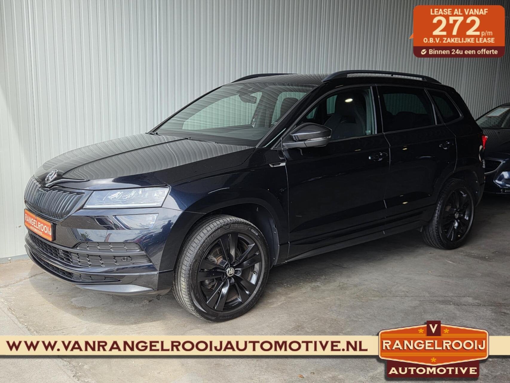 Skoda Karoq 1.5 TSI ACT DSG Sportline, klaphaak, pano, canto, Auto's, Skoda, 4 cilinders, 150 pk, Zwart, Bedrijf