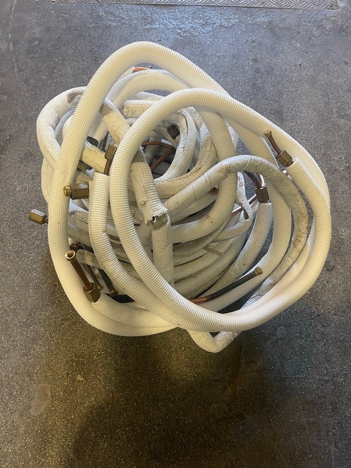 Geïsoleerde koperen leidingen voor airco, Witgoed en Apparatuur, Airco's, Gebruikt, Minder dan 60 m³, 3 snelheden of meer, Ophalen of Verzenden