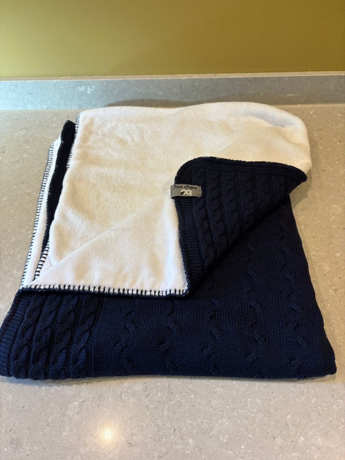 Babydeken, gevoerd incl onderlaken van merk Baby’s only, Ophalen of Verzenden, Zo goed als nieuw, Gevoerd, Deken