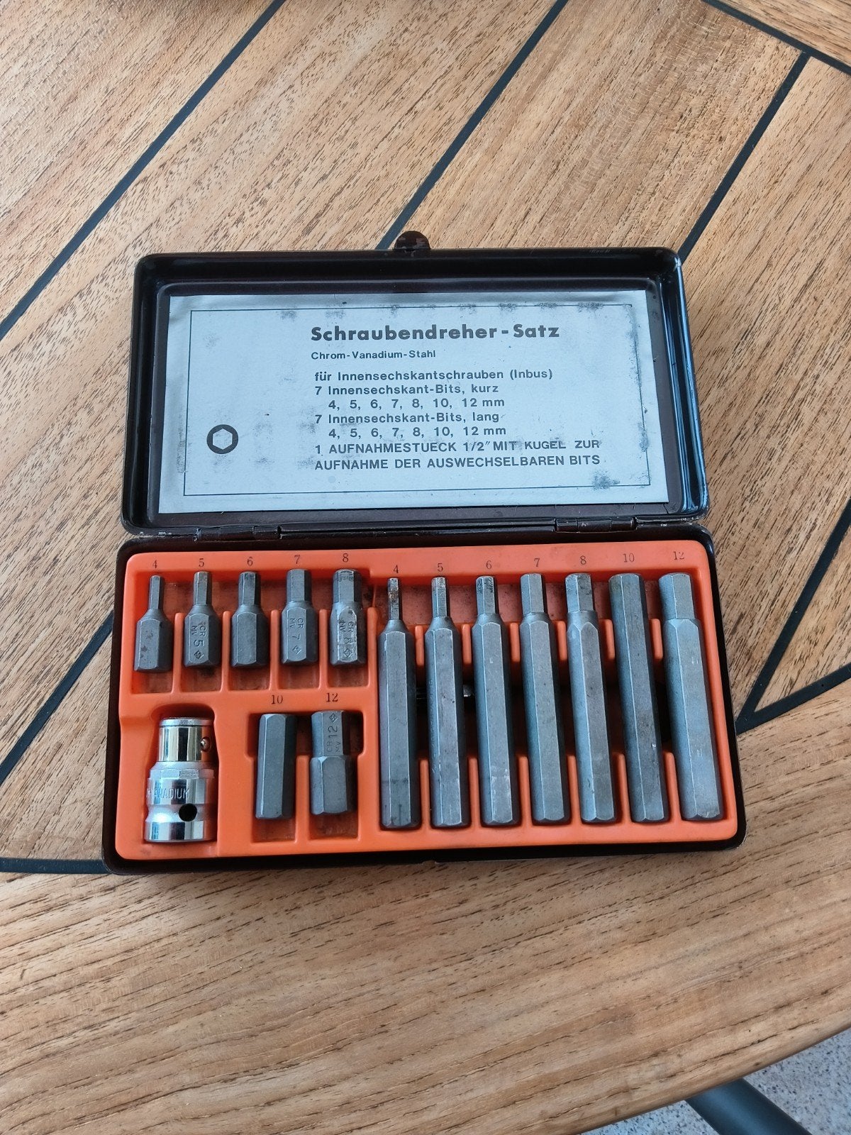 Inbus set zeer sterk materiaal, Ophalen of Verzenden, Gebruikt