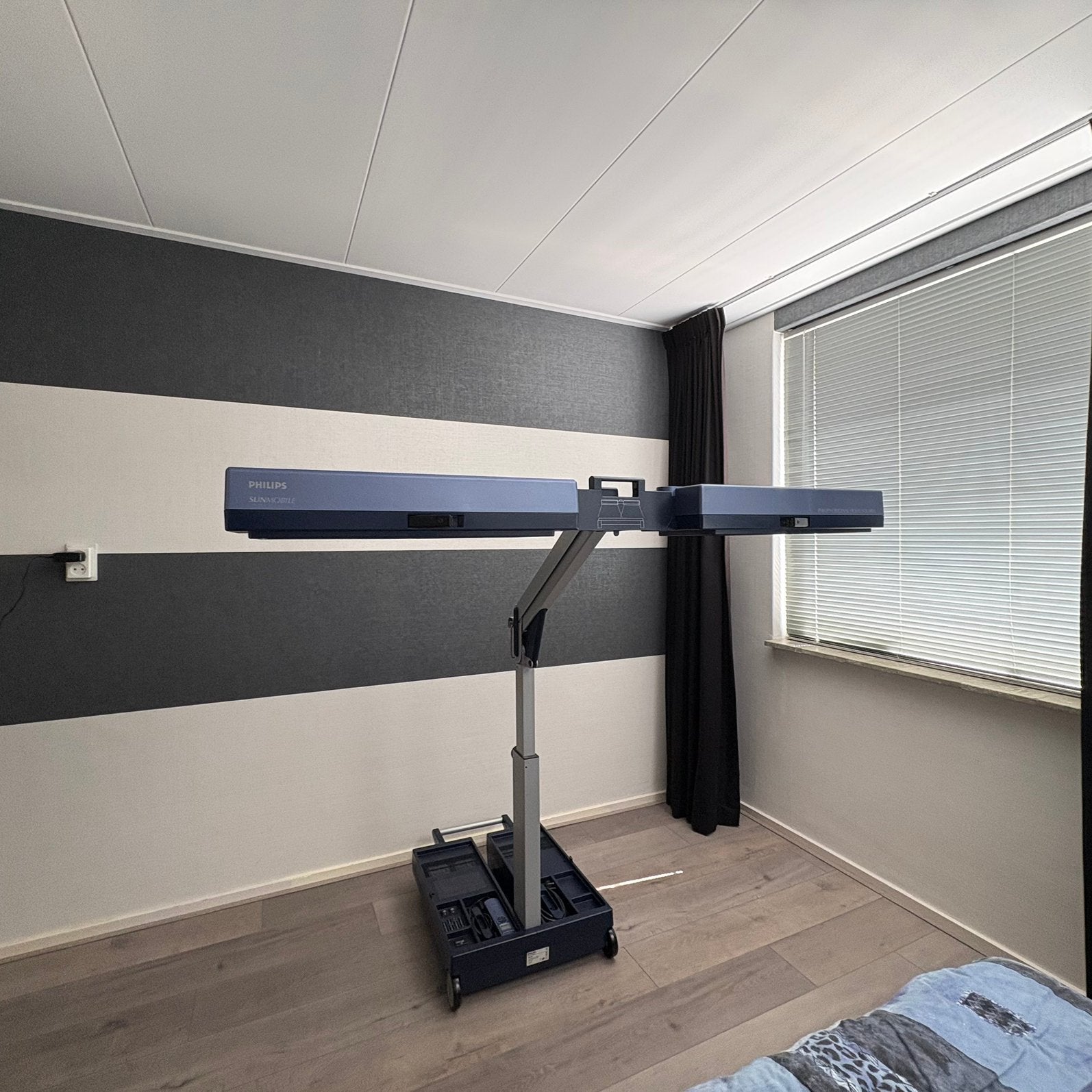 Inklapbare Zonnebank, Ophalen, Zo goed als nieuw, Zonnebank enkelzijdig, Minder dan 10 lampen