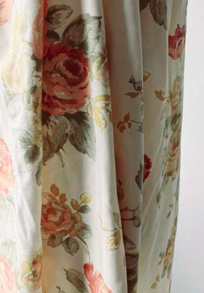 Bloem design katoenen gordijnen met embrasse 2delig 120x115, 200 cm of meer, Ophalen of Verzenden, Zo goed als nieuw, Bloem design