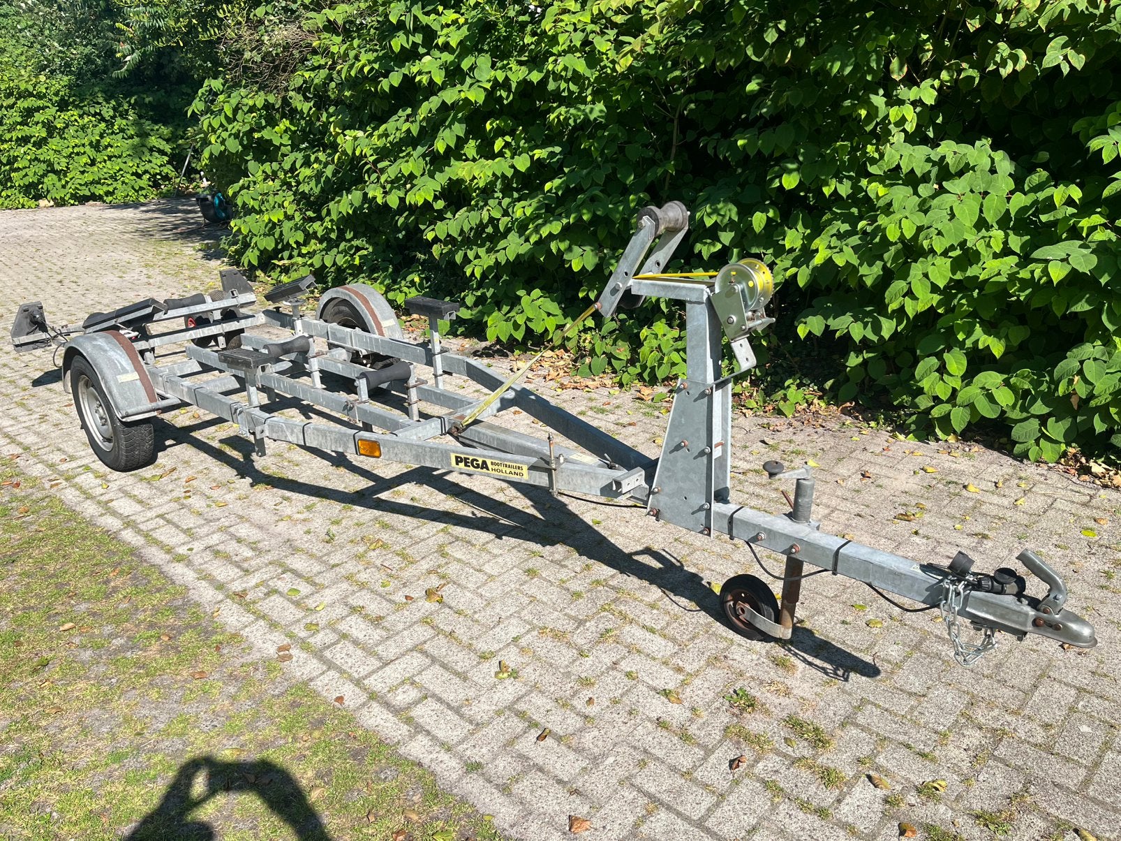 Pega kanteltrailer., Watersport en Boten, Boottrailers, Minder dan 1500 kg, Gebruikt, Kantelbaar, Minder dan 6 meter