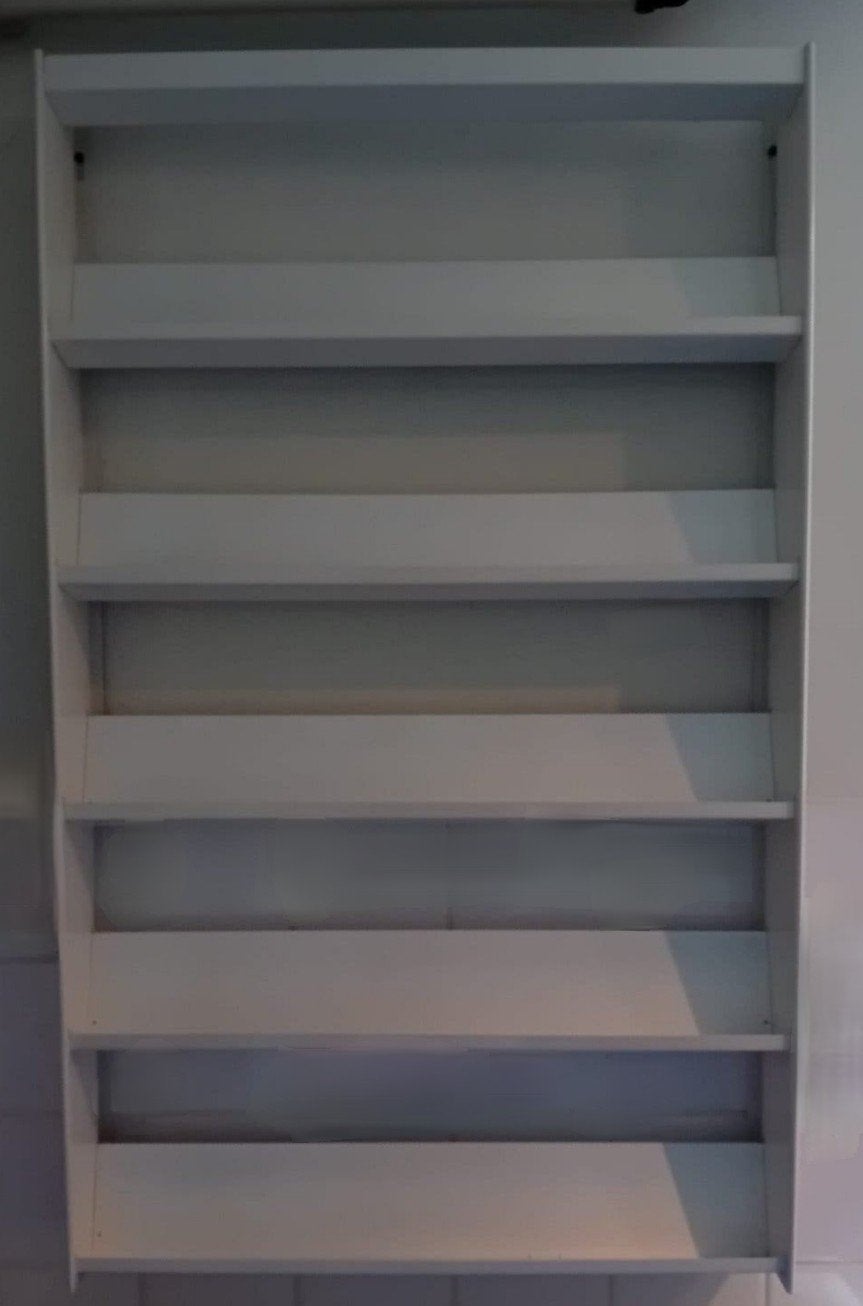 Folderrek metaal wandmodel 6-legger (A6/A5 folders) 2x