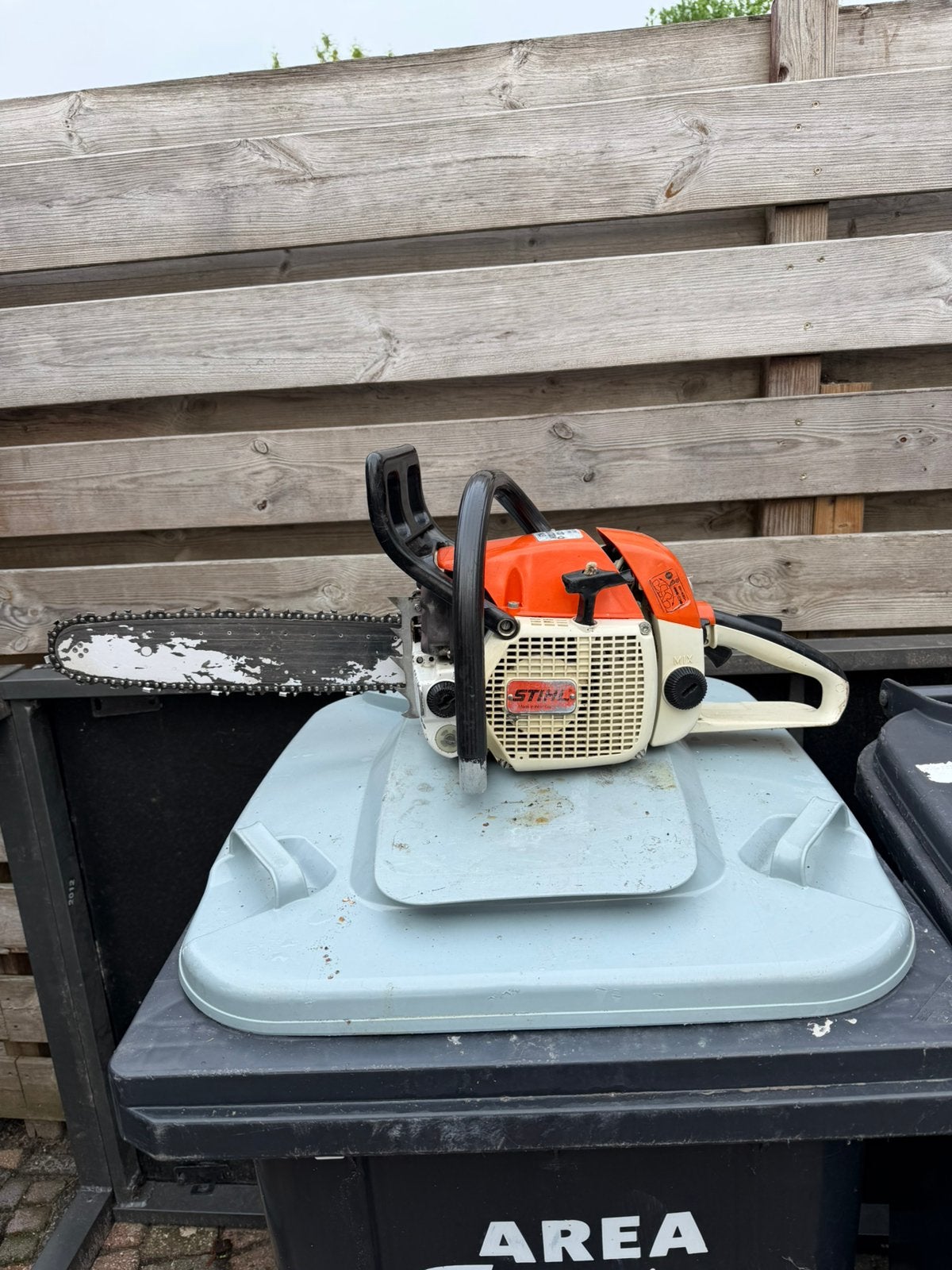 Stihl 028 wood boss kettingzaag, Ophalen, Zo goed als nieuw, Benzine
