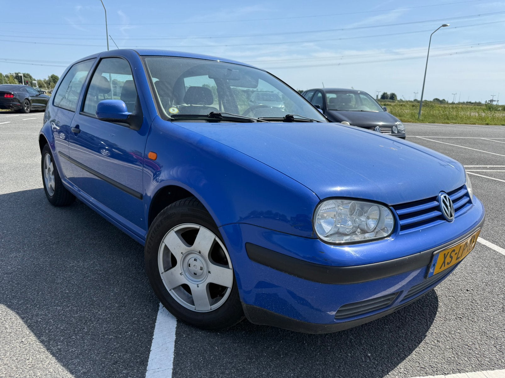 Volkswagen Golf 1.8 V5 AUTOMAAT/AIRCO/16 INCH/TREKHAAK/NAP, Stof, 4 cilinders, Blauw, Grijs